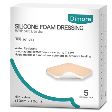 Dimora Silicone Foam Dressing Without Border