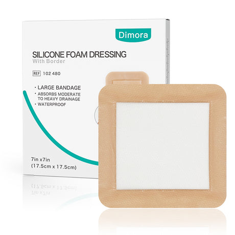 Dimora Silicone Foam Dressing with Border Joint Application