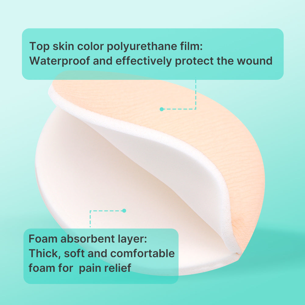 Dimora Heel Foam Dressing, Non-Adhesive Waterproof Dimora Heel Foam Dressing, Non-Adhesive Waterproof