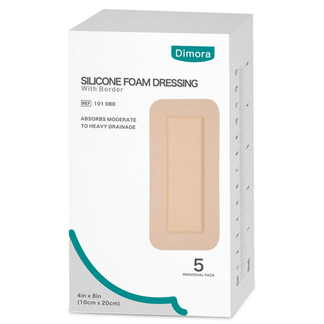 Dimora Silicone Foam Dressing Bordered Foam Wound Dressing