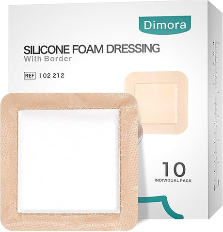 Dimora Silicone Foam Dressing Bordered Foam Wound Dressing