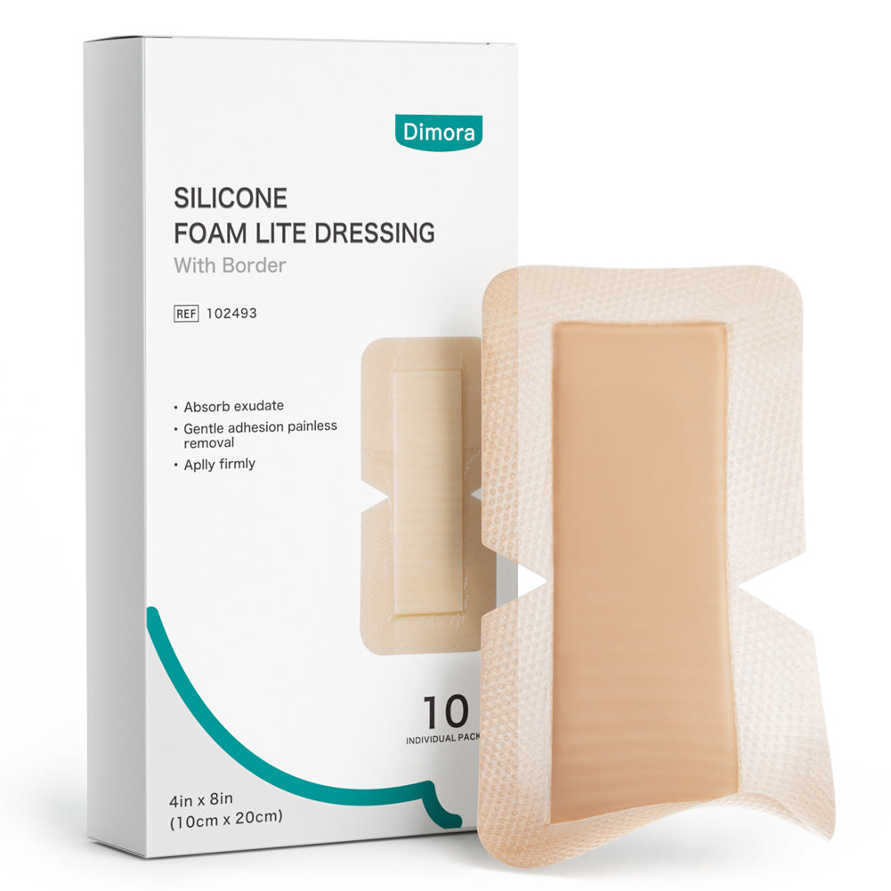 Dimora Silicone Foam Dressing with Border Joint Application