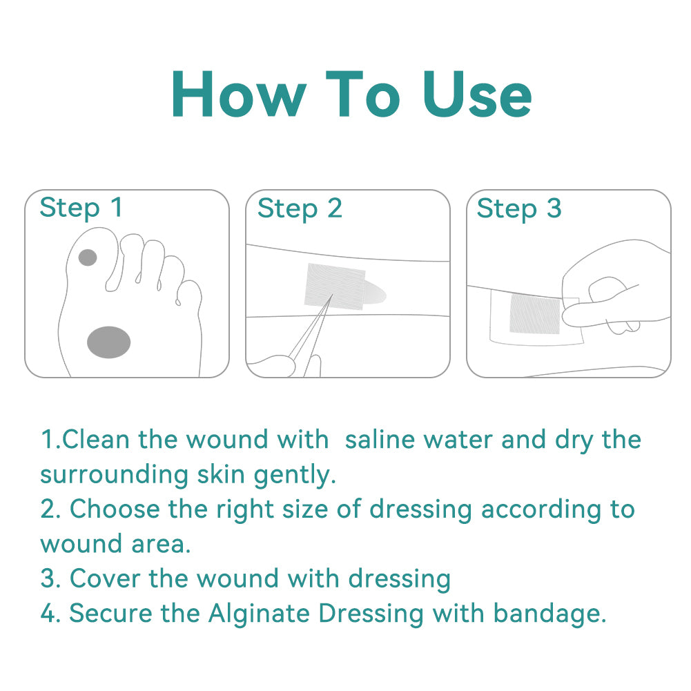 Dimora Calcium Alginate Wound Dressing 4" x 4"