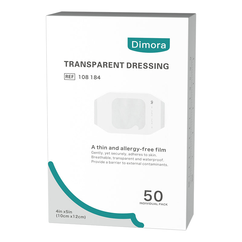 Dimora Transparent Film Dressing with Hypoallergenic Adhesive 2.3 x 2.7 inch