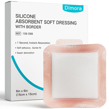 Dimora Super Absorbent Dressings, Self-Adhesive Bandages, 10 packs