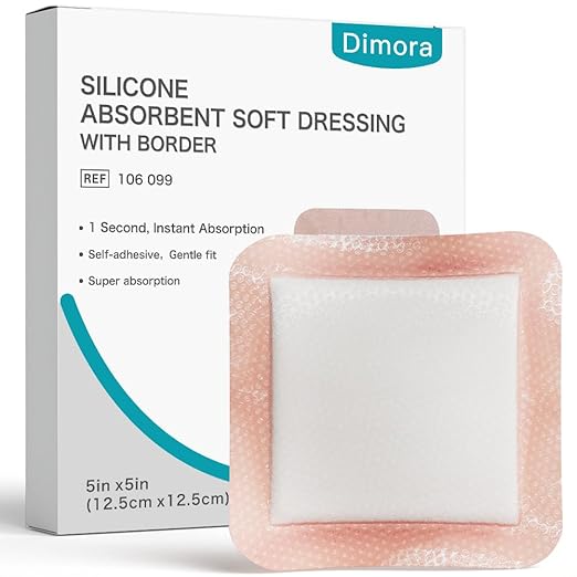 Dimora Super Absorbent Dressings, Self-Adhesive Bandages, 10 packs